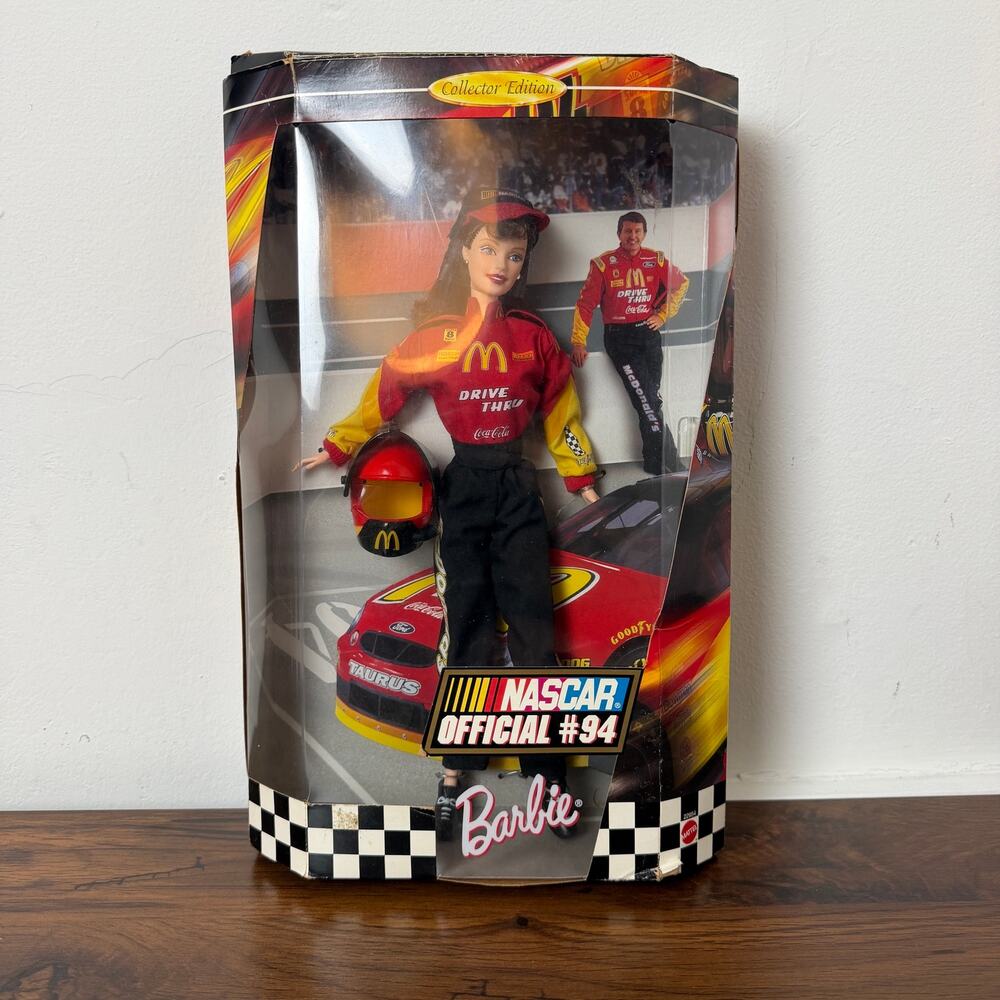 Barbie NASCAR Official #94 Bill Elliot McDonald's Collector Edition Mattel 22954
